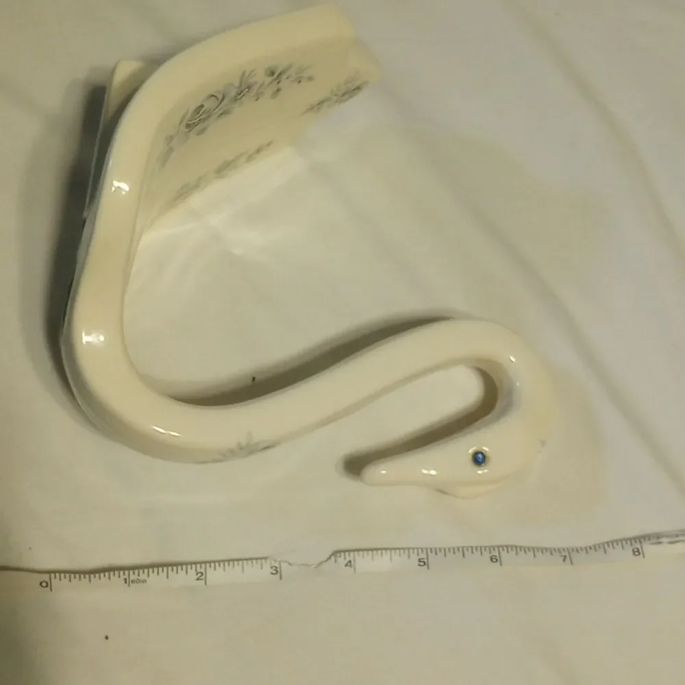 Vintage Porcelain Swan Napkin Holder